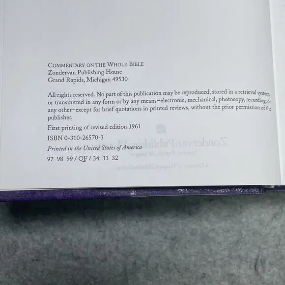 Commentary On the Whole Bible Study Christian Jamieson Fausset Brown Zondervan - Picture 8 of 12